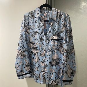 Blue Victoria’s Secret pajama set. Silk-like material